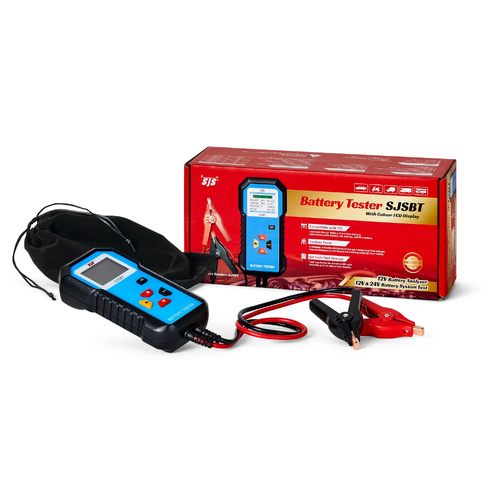 SJS SJSBT Digital Battery Tester 12 Volt With Colour LCD Display