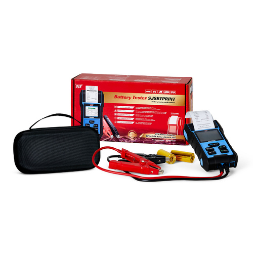 SJS SJSBTPRINT Battery Tester With TFL LCD Di Display and Data Results Printer