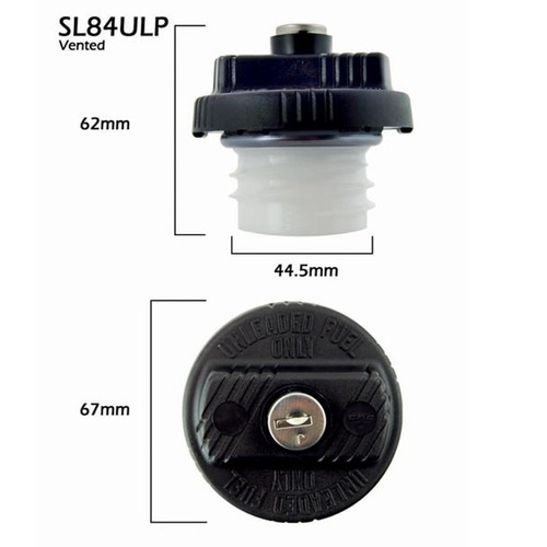 CPC SL84ULP Fuel Cap Locking for Various Models 44.5mm Neck 67mm Dia Cap
