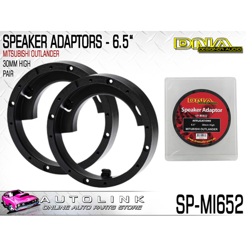 DNA SPEAKER ADAPTORS FOR MITSUBISHI OUTLANDER 6.5" ROUND 10mm HIGH - PAIR 