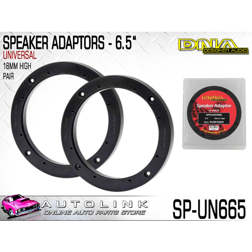 DNA SPEAKER ADAPTORS UNIVERSAL 6.5" ROUND 18mm HIGH (PAIR) SP-UN665