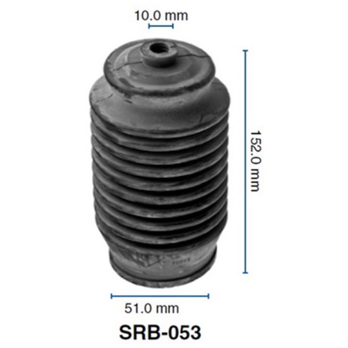 KELPRO SRB-053 STEERING RACK BOOT FOR HOLDEN & TOYOTA MODELS x1