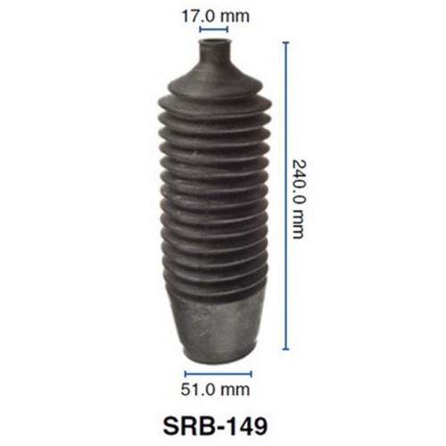 KELPRO SRB-149 STEERING RACK BOOT FOR MITSUBISHI PAJERO NM NP NT NX x1
