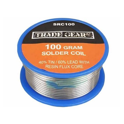 Resin Core Solder Roll SRC100 1.6mm Dia 40% Tin 60% Lead - 100g