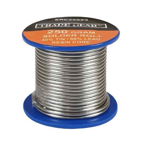 Resin Core Solder Roll SRC25023 2.3mm Dia 40% Tin 60% Lead - 250g