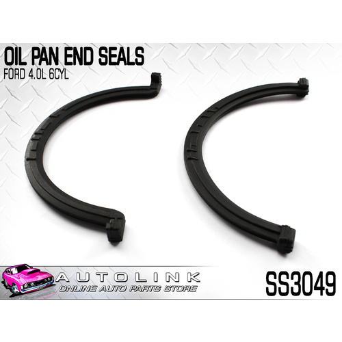 Permaseal Oil Pan End Seals for Ford Territory SY SYII SZ SZII 4.0L 6Cyl 2005-