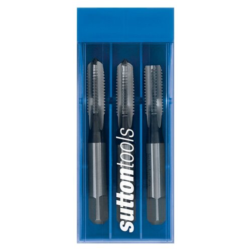 SUTTON HSS STRAIGHT FLUTE TAP SET M2.5 x 0.45 METRIC 3 PIECE T9010250