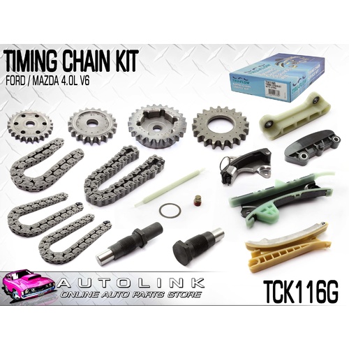 TRUFLOW TIMING KIT WITH GEARS FOR FORD / MAZDA 4.0L V6 COLOGNE TCK116G