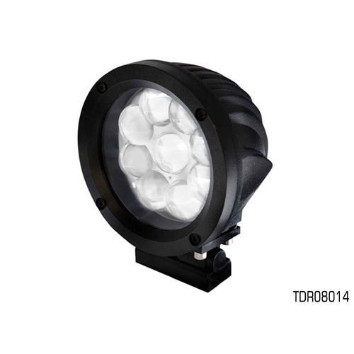 THUNDER 9 LED 140mm ROUND DRIVING LIGHT 12-24V 6,300 LUMENS TDR08014 x1 