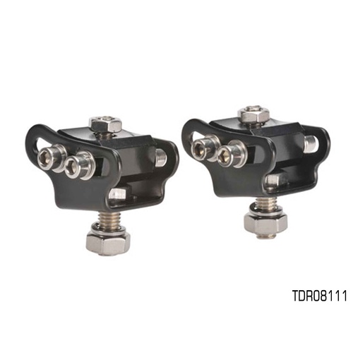 THUNDER DUAL ROW DRIVING LIGHT BAR BRACKETS PAIR 10mm MOUNTING BOLT TDR08111 