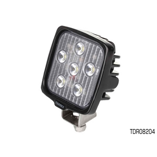 THUNDER MULTI VOLT 6 LED SQUARE WORK LIGHT WITH BRACKET - ALLOY BODY TDR08204 
