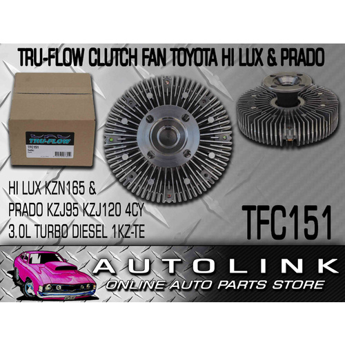 CLUTCH FAN FOR TOYOTA LANDCRUISER PRADO KZJ95 1KZ-TE 4CYL 3.0L TURBO DIESEL 00-