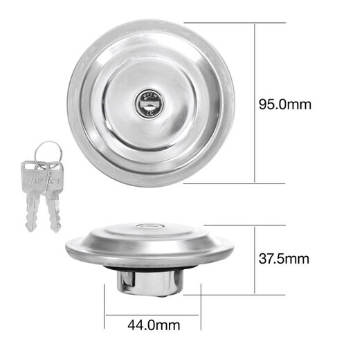 Tridon TFL205V Chrome Locking Fuel Cap was CPC SL19 for Early Ford & Holden