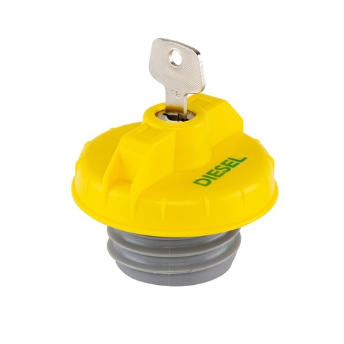 Tridon TFL234D Diesel Locking Fuel Cap Yellow For Many Makes & Models Check App