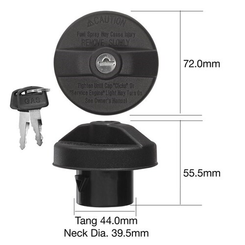 Tridon TFL238 Locking Fuel Cap For Ford Holden Isuzu Mazda Models Check App