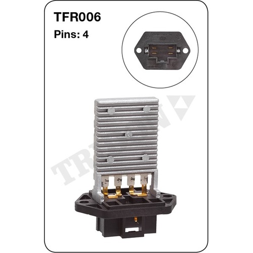 Tridon TFR006 Heater Fan Resistor for Holden Calais Commodore VN VG VP VR VS