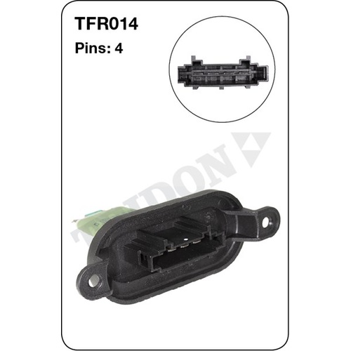 Tridon TFR014 Heater Fan Resistor 4 Pin for Toyota & Volkswagen Models check App
