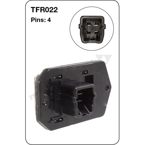 Tridon TFR022 Heater Fan Resistor 4 Pin for Subaru Liberty & Outback Models