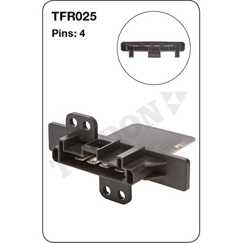 Tridon TFR025 Heater Fan Resistor 4 Pin for Nissan Models check App Below
