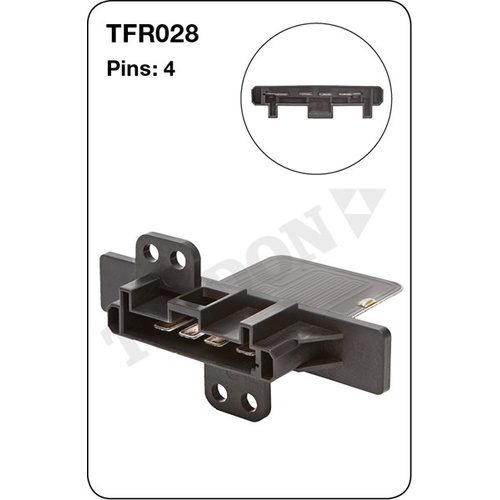Tridon TFR028 Heater Fan Resistor 4 Pin for Nissan Bluebird Maxima & Patrol