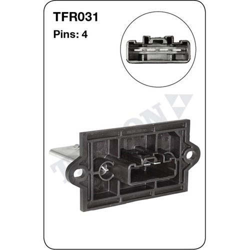 Tridon TFR031 Heater Fan Resistor 4 Pin for Subaru Forester & Impreza Models