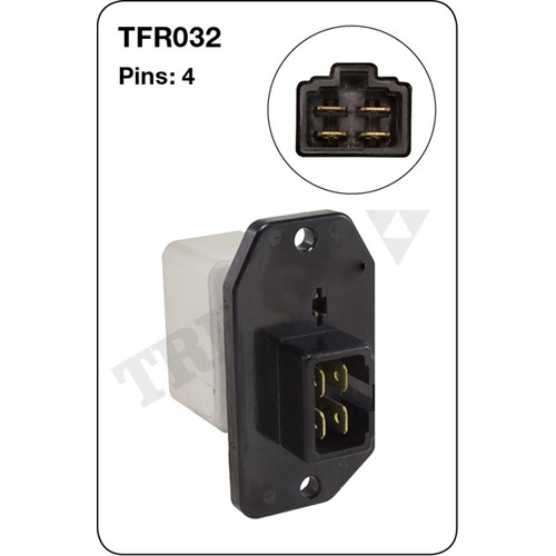 Tridon TFR032 Heater Fan Resistor 4 Pin for Mitsubishi Express Starwagon Triton