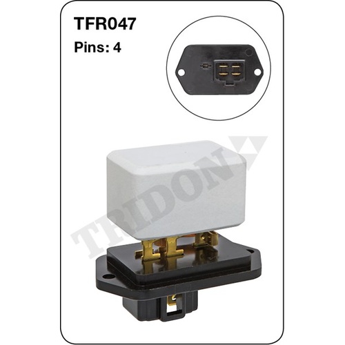 Tridon TFR047 Heater Fan Resistor 4 Pin for Toyota HiLux Models Check App