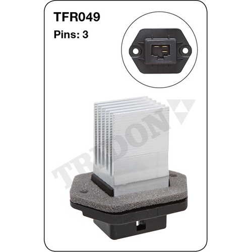 Tridon TFR049 Heater Fan Resistor 3 Pin for 