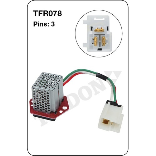 Tridon TFR078 Heater Fan Resistor 3 Pin for Ford Maverick & Nissan Patrol Models