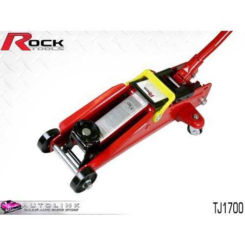 ROCK GARAGE STEEL HYDRAULIC JACK 1700KG 1.7T LOWERED 130mm RAISED 380mm TJ1700 