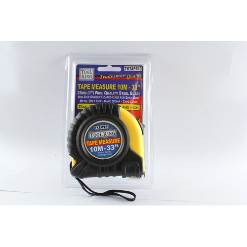 MEASURING TAPE - 10 METRE 33FT 25mm WIDE BLADE METRIC / IMPERIAL