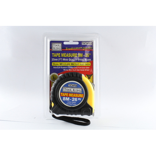 MEASURING TAPE - 8 METRE 26FT 25mm WIDE BLADE METRIC / IMPERIAL