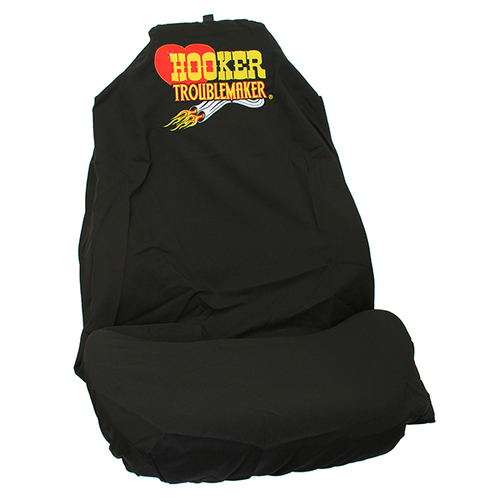 HOOKER TROUBLEMAKER THROW OVER SEAT COVER W/ LOGO FOR BUCKET SEATS UNIVERSAL 