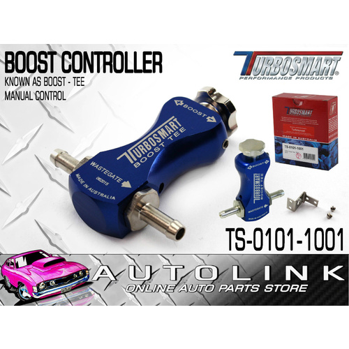 TURBOSMART MANUAL BOOST CONTROLLER BLUE UNDER HOOD BRASS BILLET CONSTRUCTION