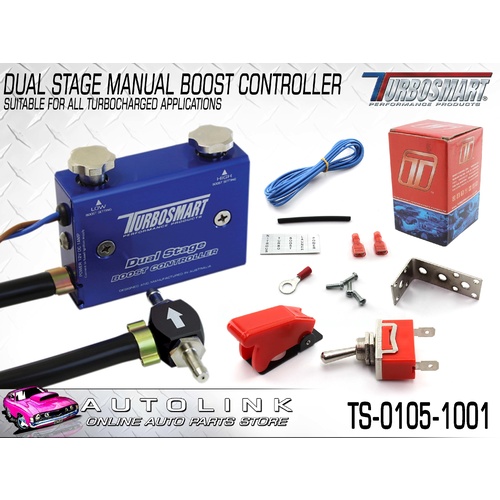 TURBOSMART DUAL STAGE TURBO BOOST CONTROLLER BLUE - MANUAL TS-0105-1001