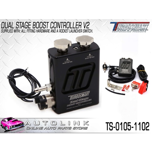 TURBOSMART DUAL STAGE TURBO BOOST CONTROLLER KIT BLACK VERSION-2 TS-0105-1102