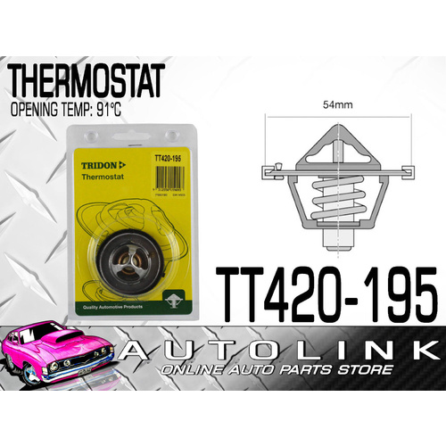 TRIDON THERMOSTAT 91°C FOR JEEP CHEROKEE ( CHECK APPLICATION GUIDE BELOW )