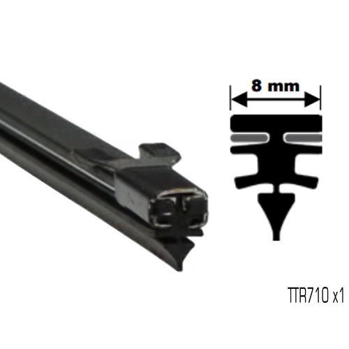 TRICO TTR710 PREMIUM WIPER BLADE REFILL TWIN METAL RAIL 8mm x 710mm LONG x2