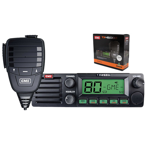 GME TX4500S Single Din Size UHF Radio With Scanfore & Large LCD Screen