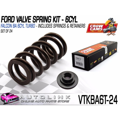 CROW CAMS RACE VALVE SPRING KIT WITH RETAINERS FOR FORD BA BF FG 4.0L 6CYL 
