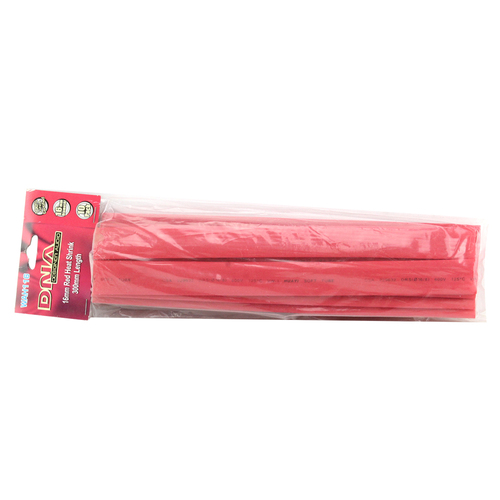 DNA Heat Shrink Tubing Red 16mm x 300mm Long - 10 Pack WAH116