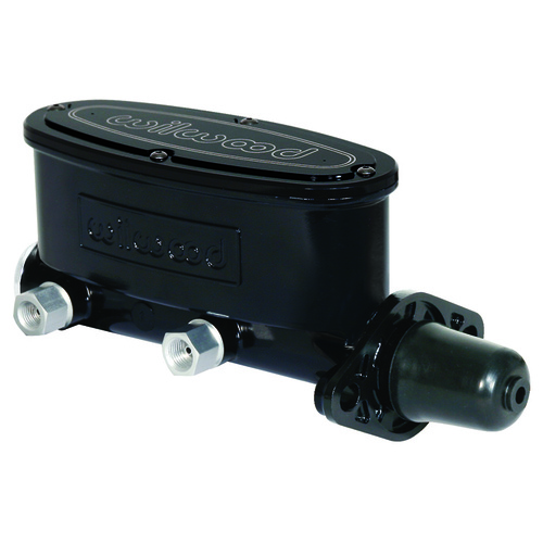 WILWOOD WB260-8556-BK BLACK BRAKE MASTER CYLINDER 1-1/8" BORE TANDEM CHAMBER