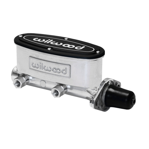 WILWOOD WB260-8556-P POLISHED BRAKE MASTER CYLINDER 1-1/8" BORE TANDEM CHAMBER