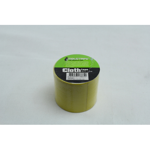 Yellow Cloth / Race Tape 48mm x 4.5 Metres Roll 100 Mph / Gaffer Tape Wb7040