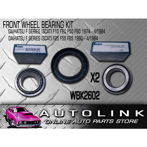 Front Wheel Bearing Kits for Daihatsu F Series SCAT 4Cyl Rocky x2
