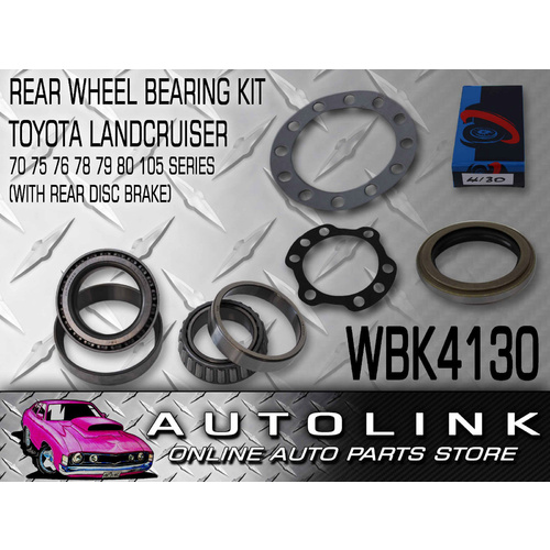 REAR WHEEL BEARING KIT FOR TOYOTA LANDCRUISER VDJ76 VDJ78 VDJ79 2007 - 2014 