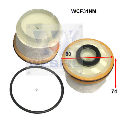 Wesfil WCF31NM Fuel Filter Same As Ryco R2619P for Isuzu Mazda & Toyota Models