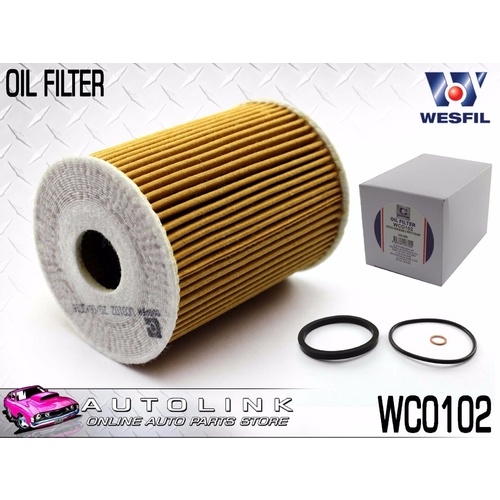 WESFIL OIL FILTER CARTRIDGE FOR HOLDEN EPICA EP 2.0L T/DIESEL 4CYL 1/2008-2011