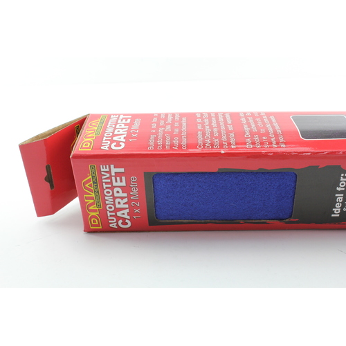DNA Carpet Blue 2m x 1m 320gsm Thick for Parcel Shelves Speaker Boxes WHC023