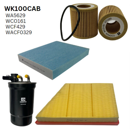 Wesfil WK100CAB Filter Service Kit for Ford Everest Ranger Amarok 2.0L T/Diesel